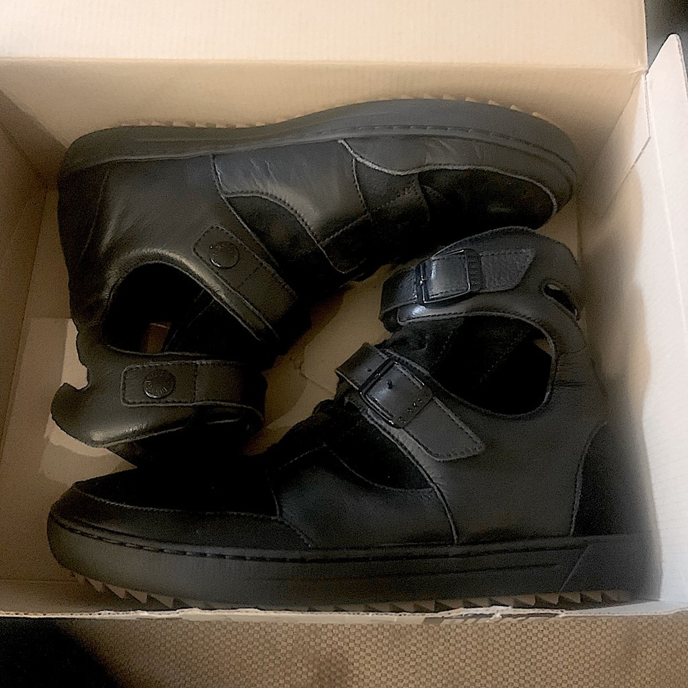 Rare Birkenstock Thessaloniki  mixed leather worn once